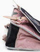 Cartable 41 cm rose poudré et navy K fille-6