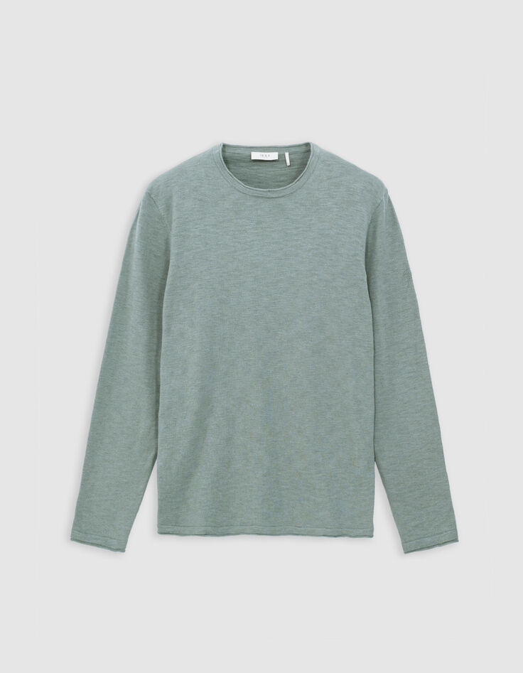 Pull horizon tricot flammé bords roulottés Homme-6