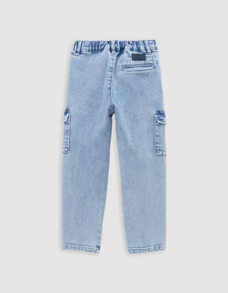 Jean JOGGER BATTLE bleu Waterless garçon-3