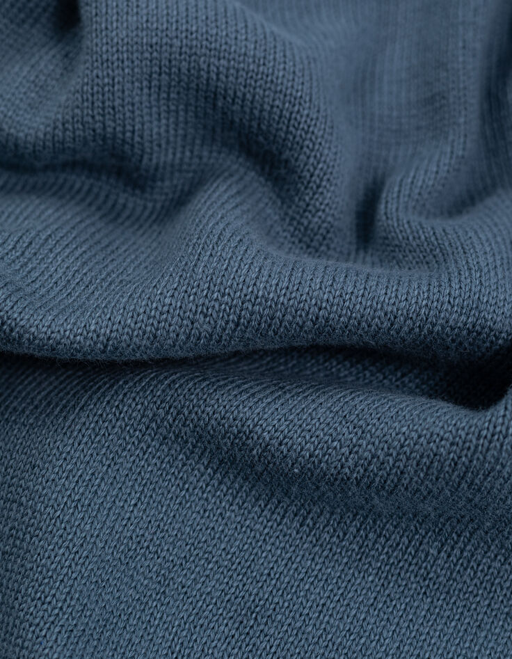 Sudadera de punto azul para niño con mensaje bordado-6 Sudadera de punto azul para niño con mensaje bordado-6
