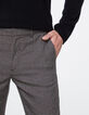 Pantalon vison &agrave; carreaux Homme-5