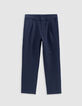 CHINO navy nylon pants for boys-2