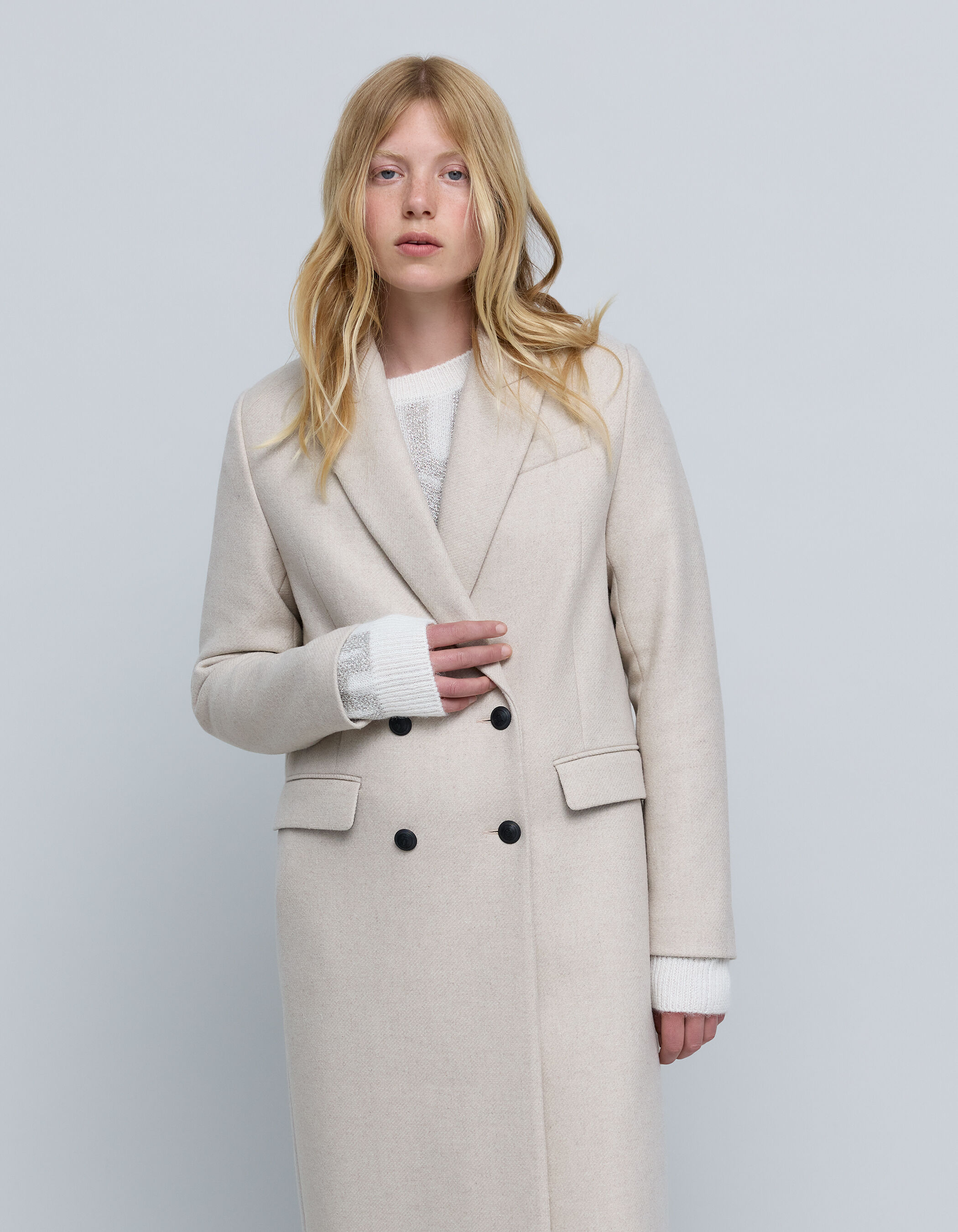 Caban long femme new arrivals
