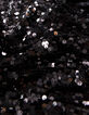 Falda corta bordada de lentejuelas negras para mujer-7