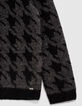 Jersey negro punto de maxi pata de gallo gris niño -4