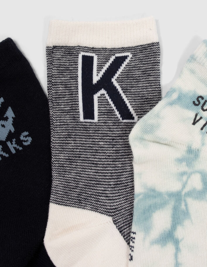 Socken in Marineblau, Weiß und Blau - IKKS