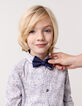 Chemise blanc imprimé minimaliste floral garçon-1