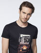 Tee-shirt noir Rock Paris Homme-4
