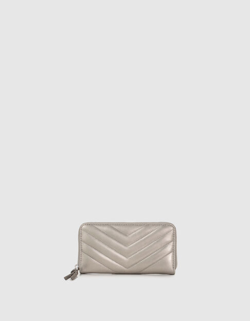 Women’s silver leather 1440 Compagnon wallet