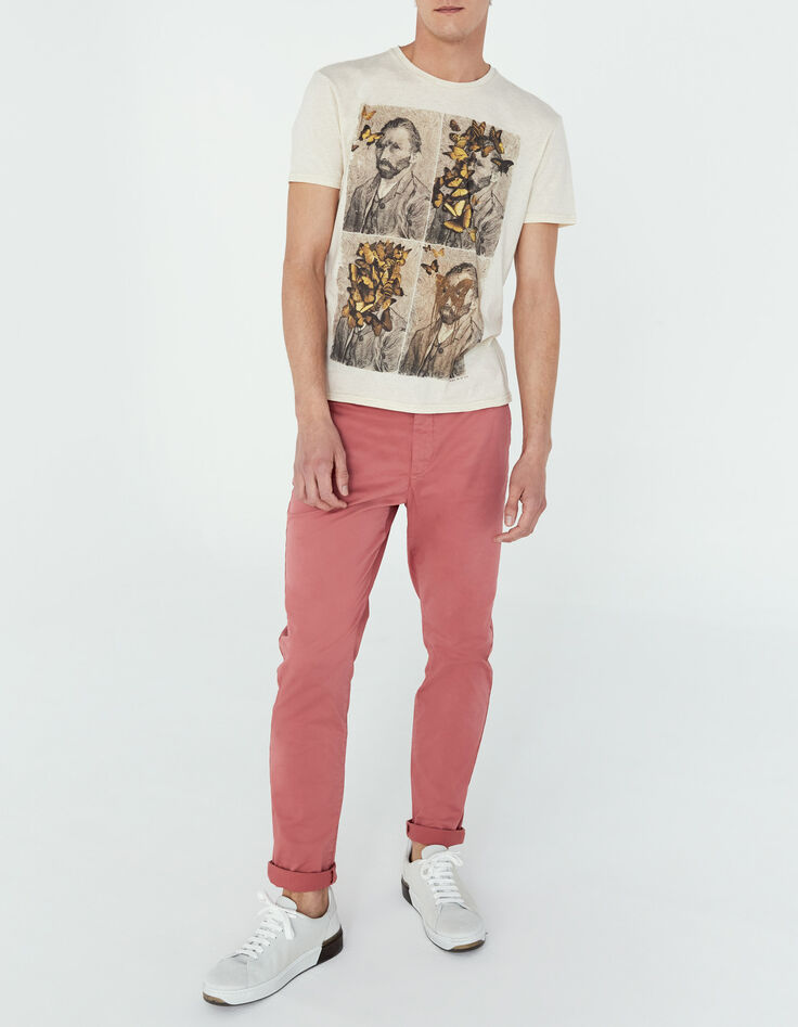 Men’s pink CROPPED chinos-2