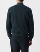 Men&rsquo;s ink suede bomber jacket-3
