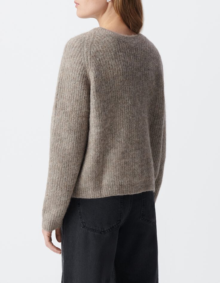 Gebreid sesam vest voor dames-4