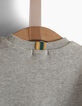 Sweat Batman gris print masque et flocage rayures garçon -6