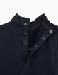 Sudadera navy corazón plata, rayo y estrellas rojas niña-5