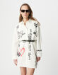 Vestido camisero blanco oversize maxi diseños Mujer-2