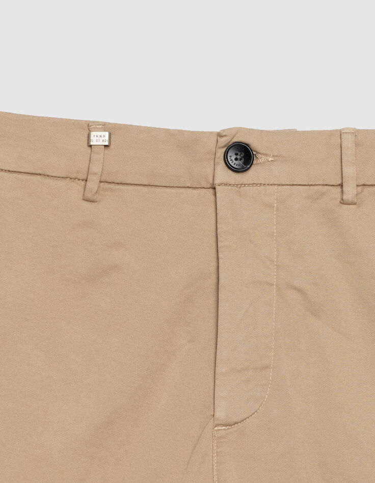 Bermuda CHINO STRAIGHT sable Homme-4 Bermuda CHINO STRAIGHT sable Homme-4
