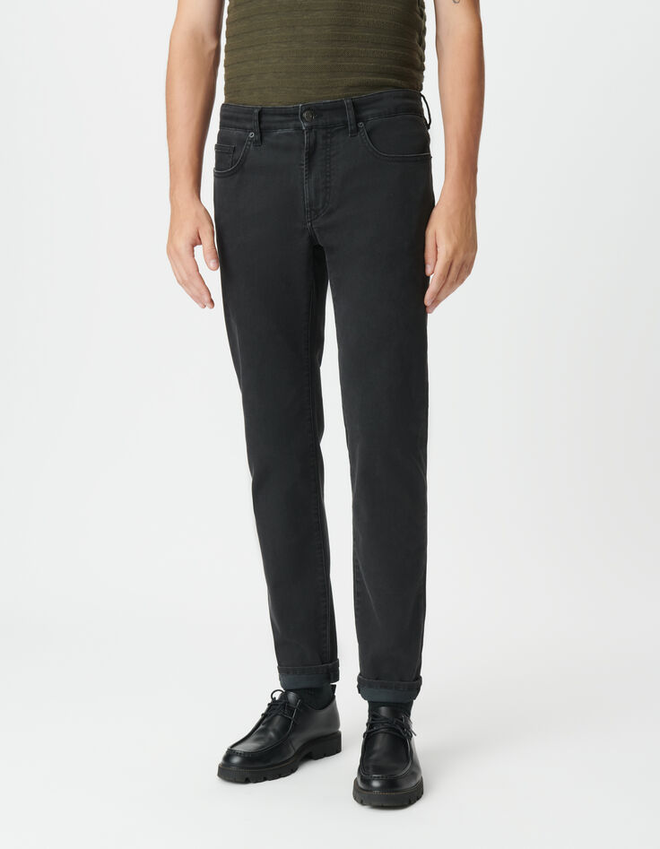Vaqueros SLIM negros desgastados Bruce hombre-2