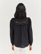 Women’s cotton & silk shirt with embroidery & ladderstitch-2