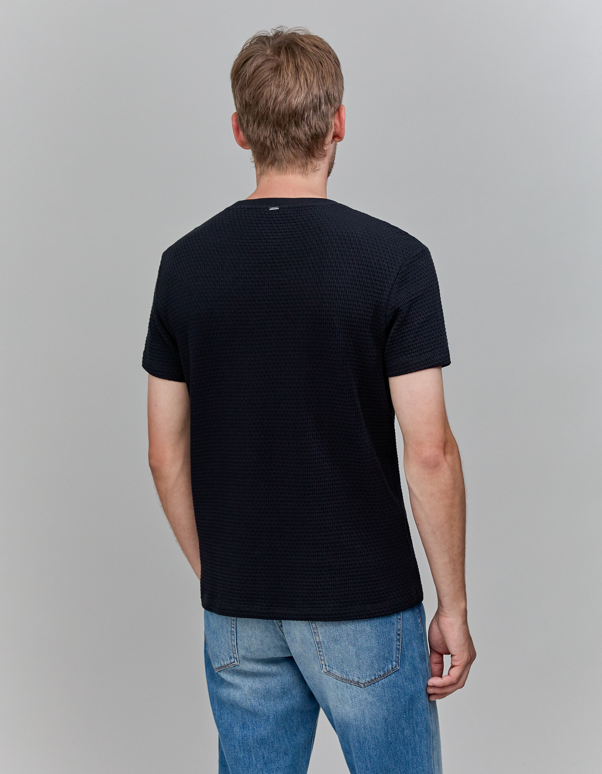 IKKS-T~SHIRT~NOIR~COTON~BIO~