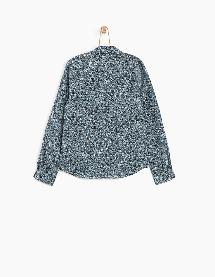 Navy Liberty® overhemd bloemenmotief jongens-4