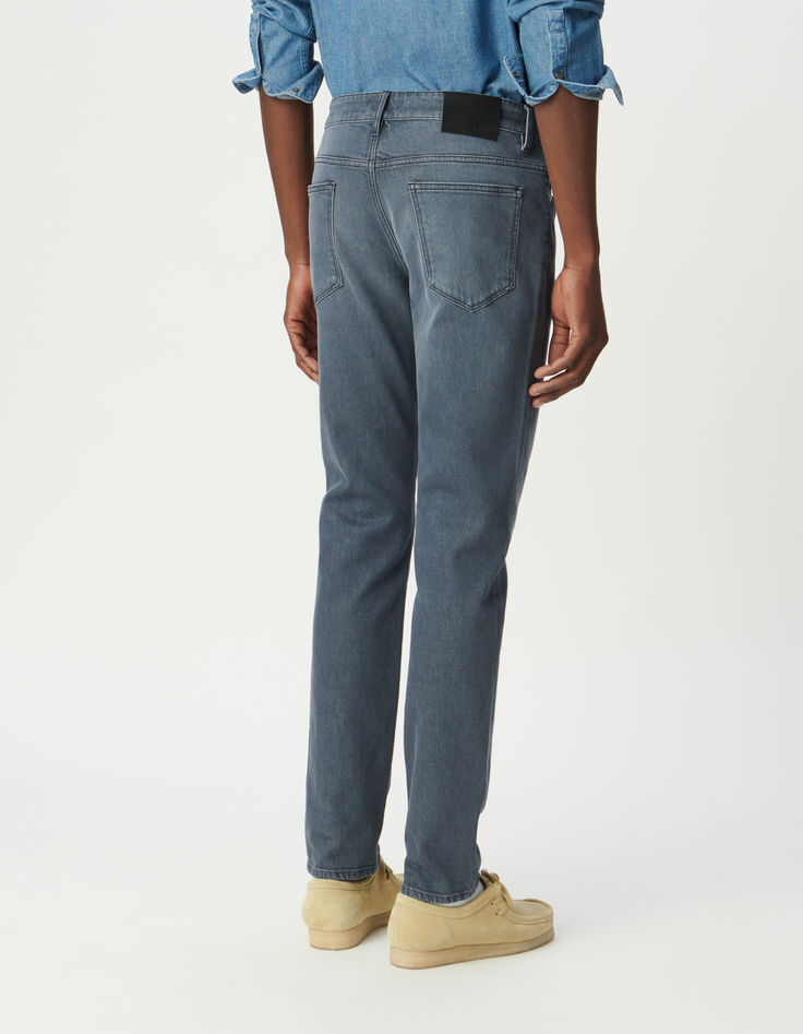 Jean slim bleu grisé Homme-3 Jean slim bleu grisé Homme-3