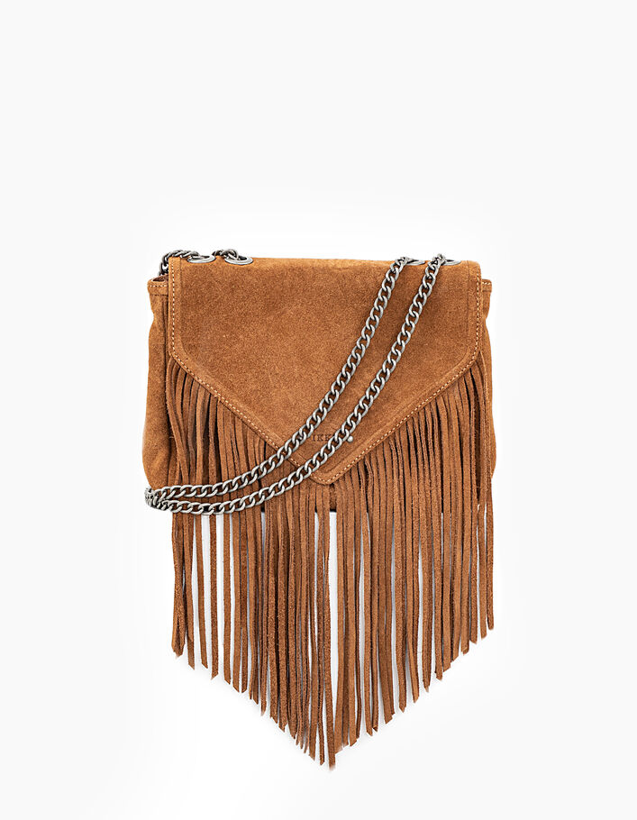 The Camera Girl women’s fringed leather clutch - IKKS