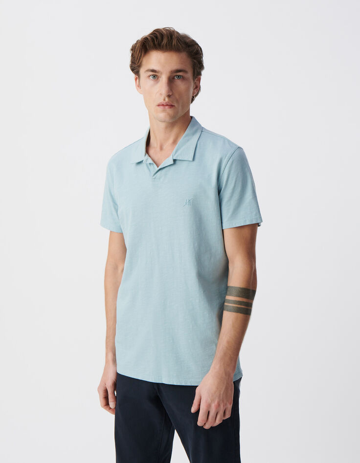 Polo REGULAR horizon coton bio flammé Homme-1