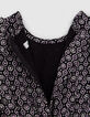Robe noire imprimé rock Ecovero® bébé fille-6