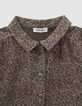 Kaki blouse luipaard-bloemenprint babymeisjes-2