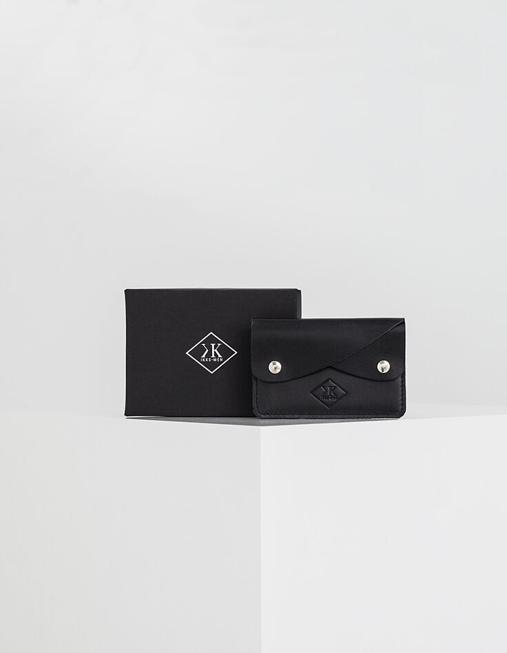 Men's leather card case-1