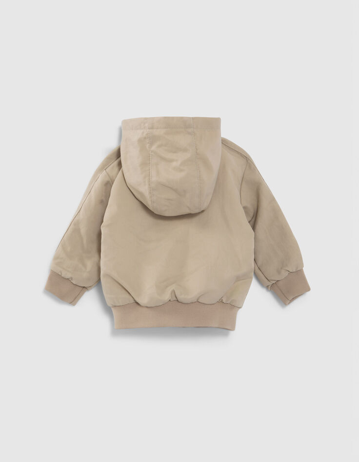 Coupe-vent beige intérieur molleton bébé garçon-3