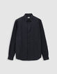 Chemise REGULAR en jean noir upcycl&eacute; Homme-5