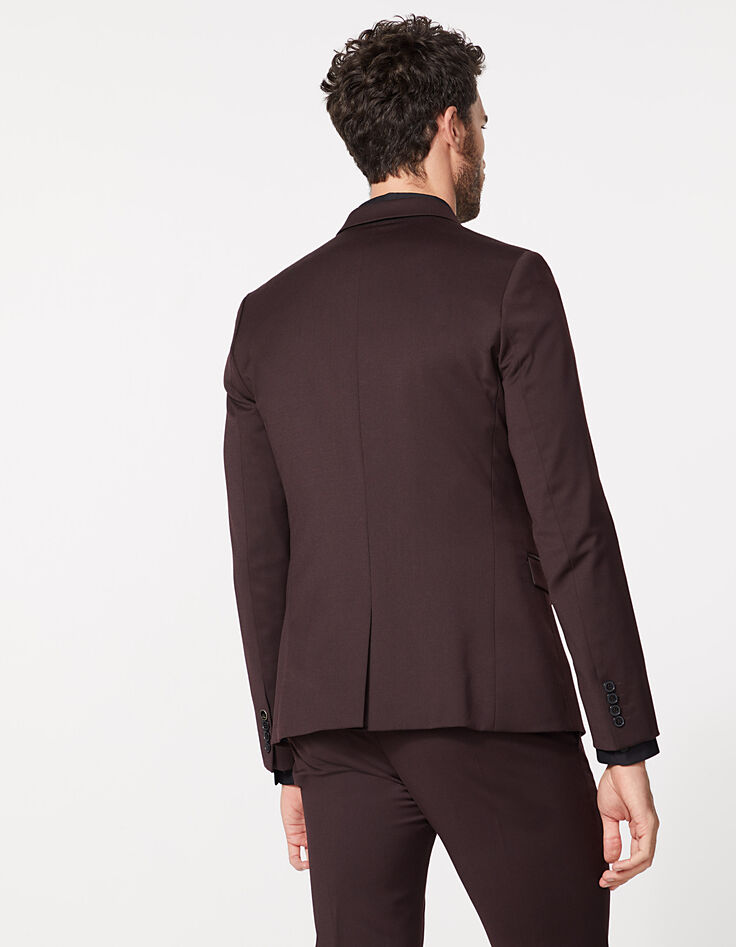 Veste de costume prune TRAVEL SUIT Homme-3