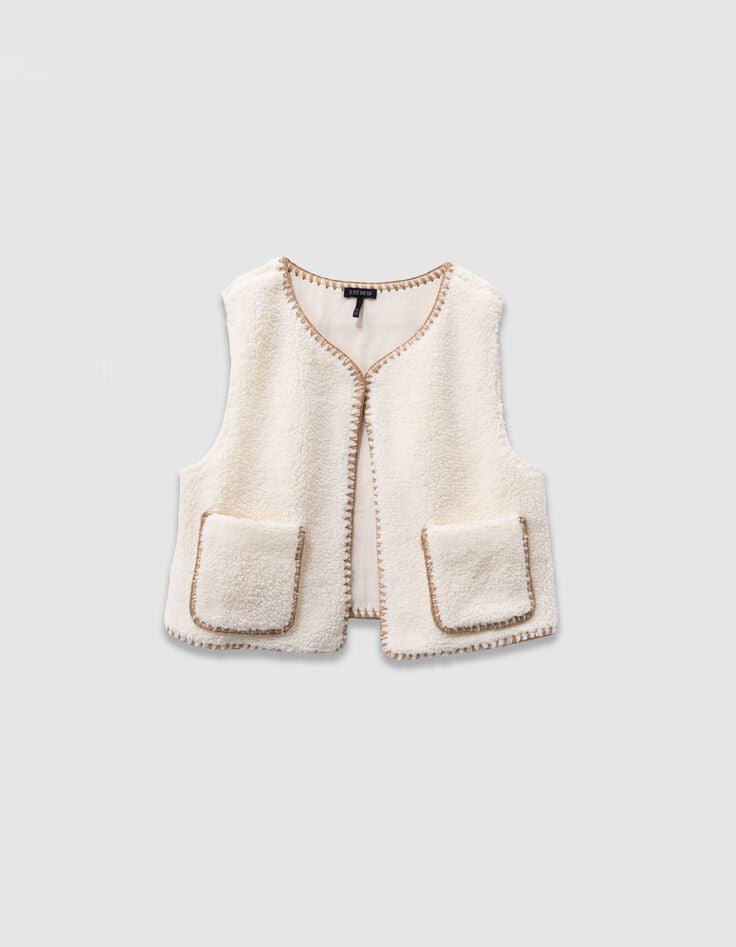 Girls’ 2-in-1 blue velvet parka and gilet-5 Girls’ 2-in-1 blue velvet parka and gilet-5