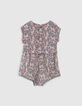 Parma Babymädchen-Kombishorts, Ecovero®, Pflanzen-Print-3