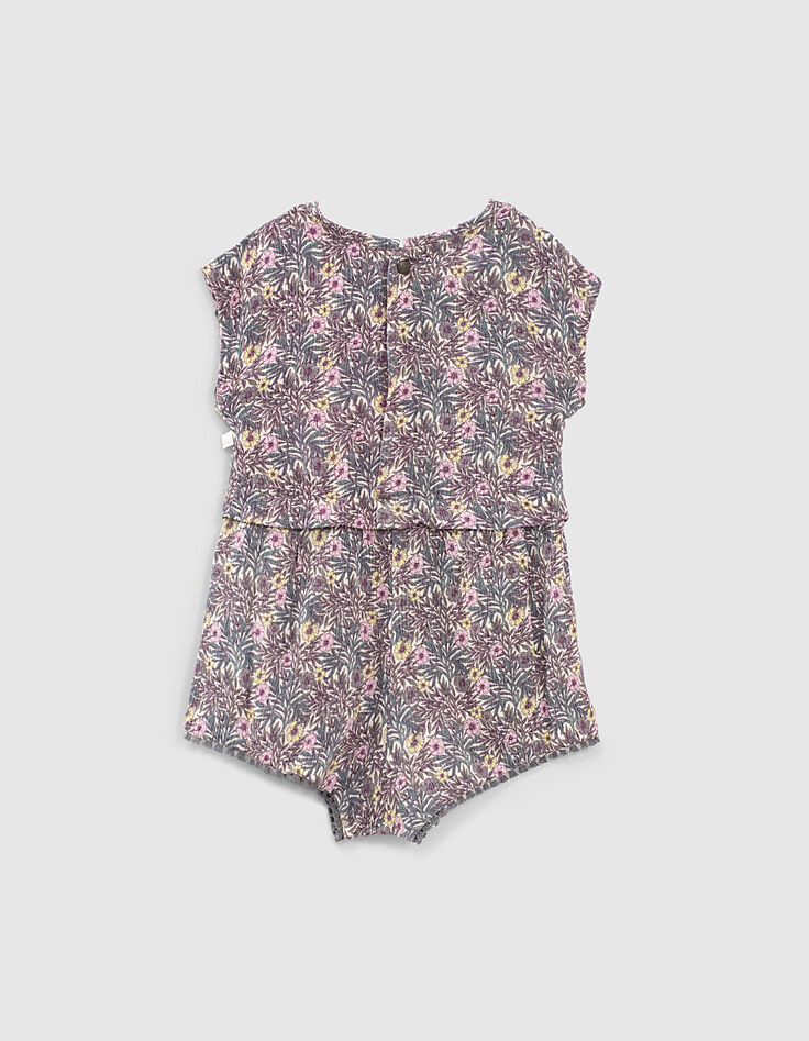Parma Babymädchen-Kombishorts, Ecovero®, Pflanzen-Print-3