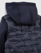 Doudoune navy thermosoudée recyclée garçon -6