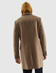Men’s light brown straight coat-3