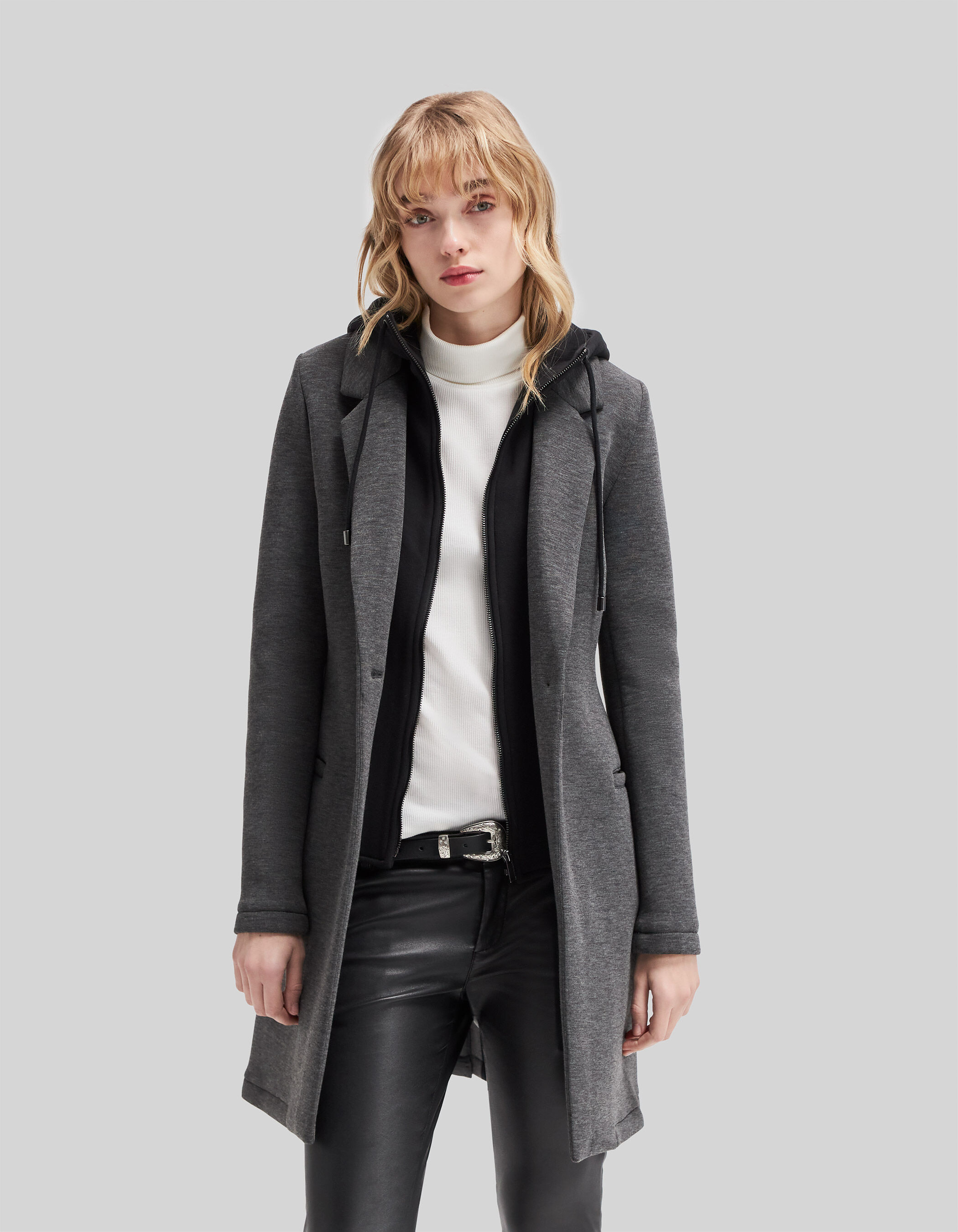 Manteau capuche ikks femme online