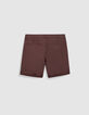 Bermuda chino slim burdeos Hombre-2