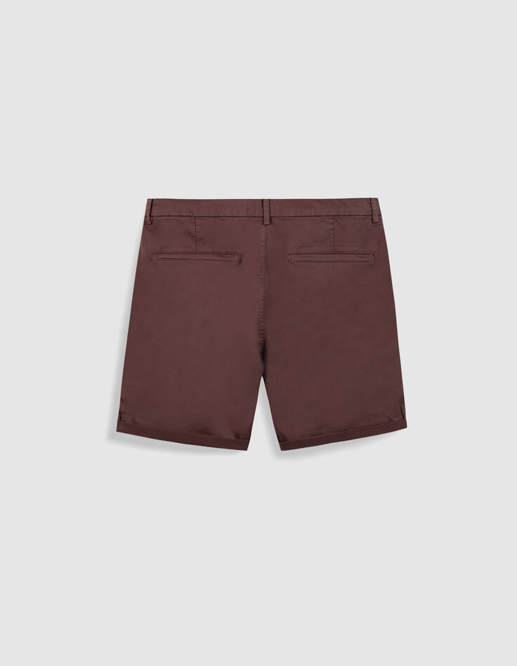 Bermuda chino slim burdeos Hombre-2
