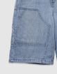 Charpentier spirit blue denim Bermuda shorts for boy-4