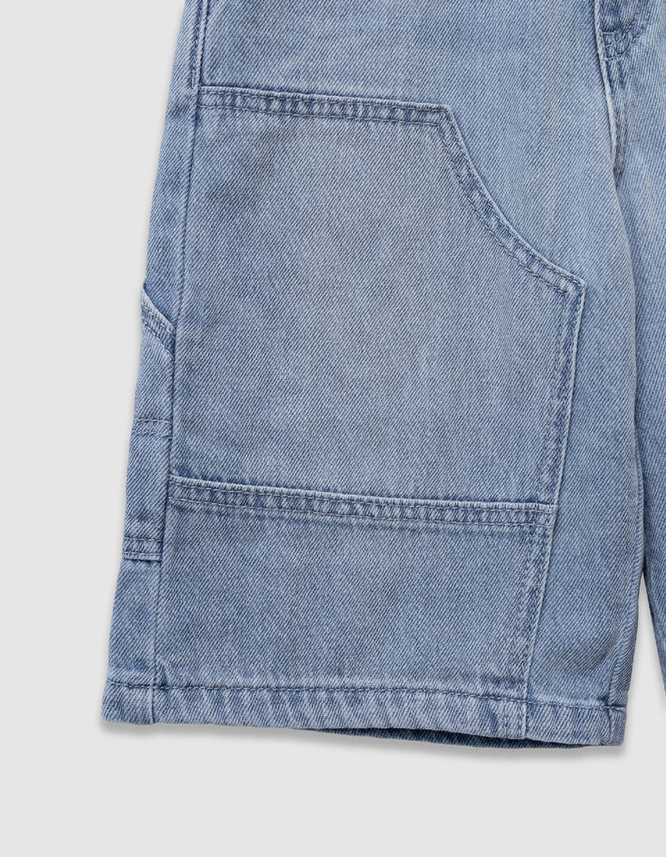Charpentier spirit blue denim Bermuda shorts for boy-4