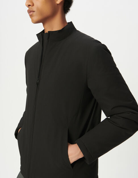 Sous-doudoune noire col montant Homme - IKKS