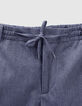 Men’s indigo denim-look joggers-2
