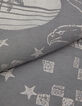 Grijs oversized t-shirt met adelaarsontwerp voor dames-7