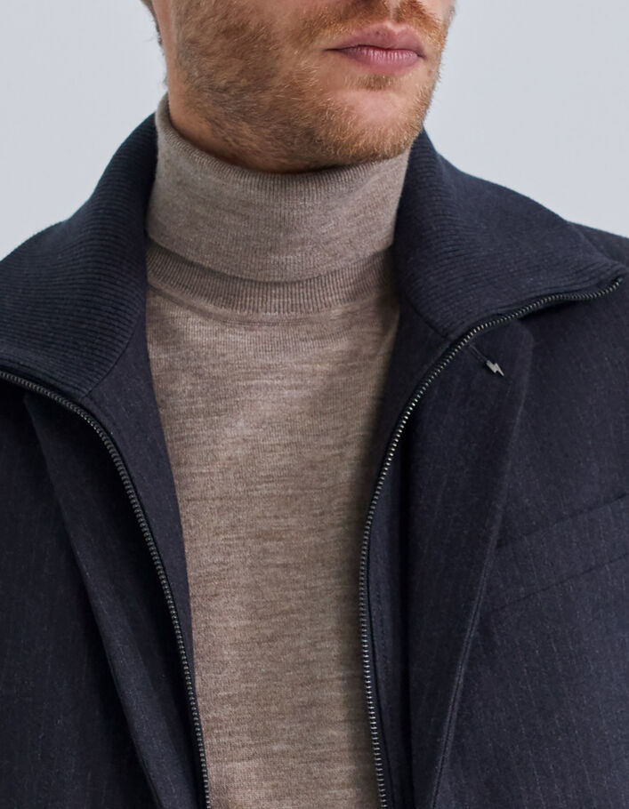 Veste de costume anthracite rayures tennis Homme