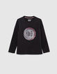 Tee-shirt noir quai 9 3/4 HARRY POTTER garçon-1