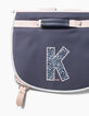 Cartable 38 cm rose poudré et navy K fille-2