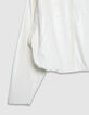 Wit rockjack met afneembare mouwen Dames-2